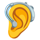 ear with hearing aid