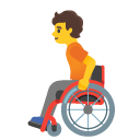 person in manual wheelchair