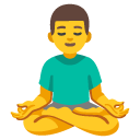 man in lotus position