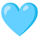 light blue heart