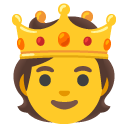 person with crown