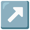 up-right arrow