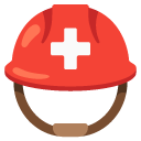 rescue worker’s helmet