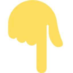 backhand index pointing down