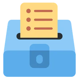 ballot box with ballot