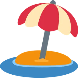 beach with umbrella