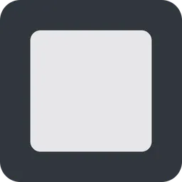 black square button