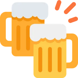 clinking beer mugs