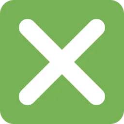cross mark button
