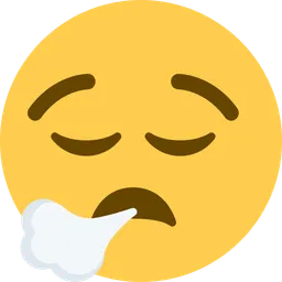 face exhaling