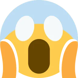 face screaming in fear