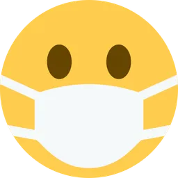 face with medical mask