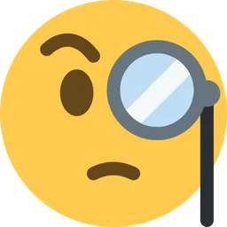 face with monocle