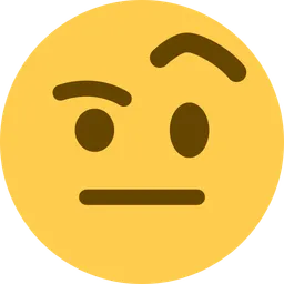 face with raised eyebrow