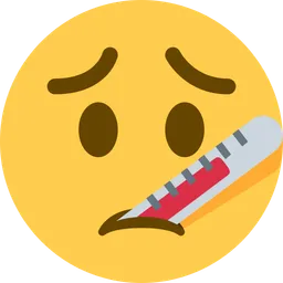 face with thermometer