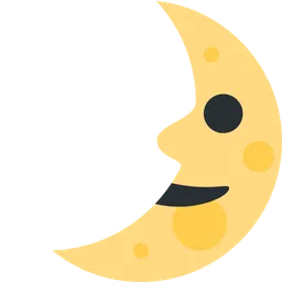 first quarter moon face