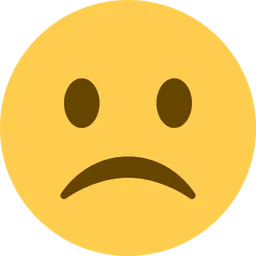 frowning face