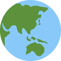 globe showing Asia-Australia