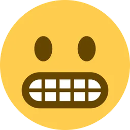grimacing face