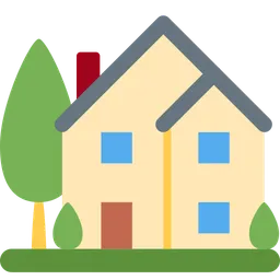house with garden