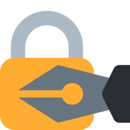 locked with pen