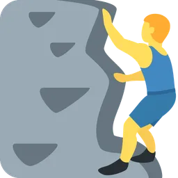 man climbing