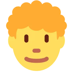 man: curly hair