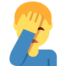 man facepalming