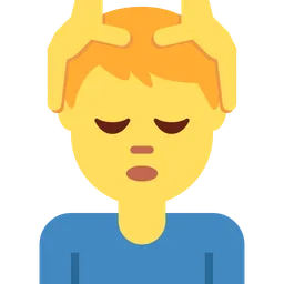 man getting massage