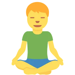 man in lotus position