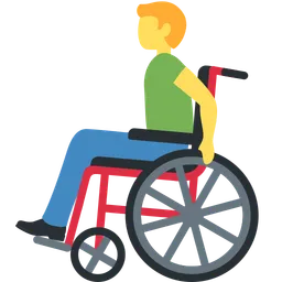 man in manual wheelchair