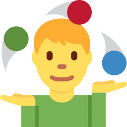 man juggling