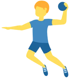 man playing handball