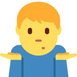 man shrugging