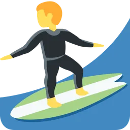 man surfing