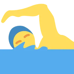 man swimming
