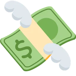 money with wings