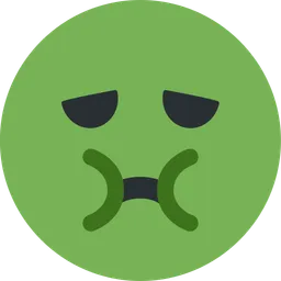 nauseated face