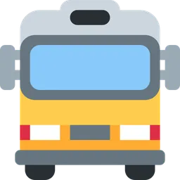 oncoming bus