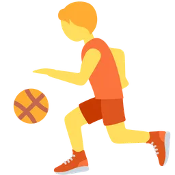 person bouncing ball