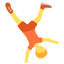 person cartwheeling