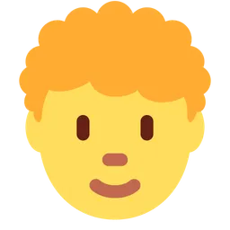 person: curly hair