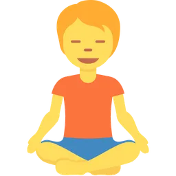 person in lotus position