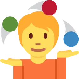 person juggling