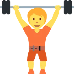 person lifting weights