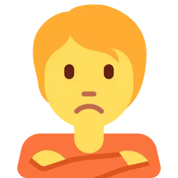 person pouting