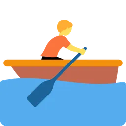 person rowing boat