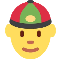 person with skullcap
