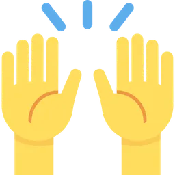 raising hands