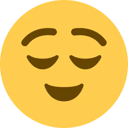 relieved face